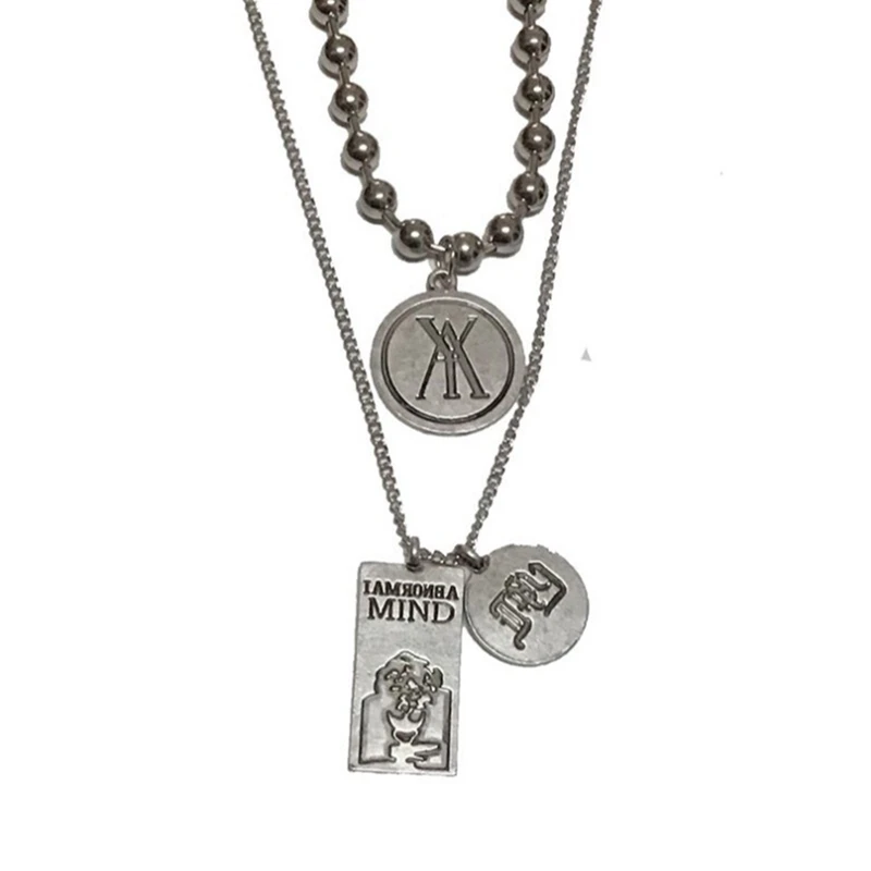 Комплект для монет в стиле ретро подвеска круглая монета буква панк длинное