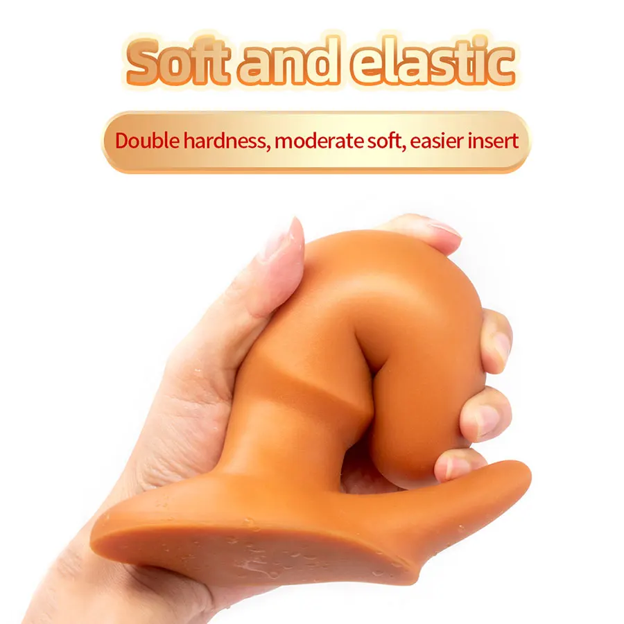 Анальная пробка с двойной стимуляцией супер огромная Стимуляция клитора точки G