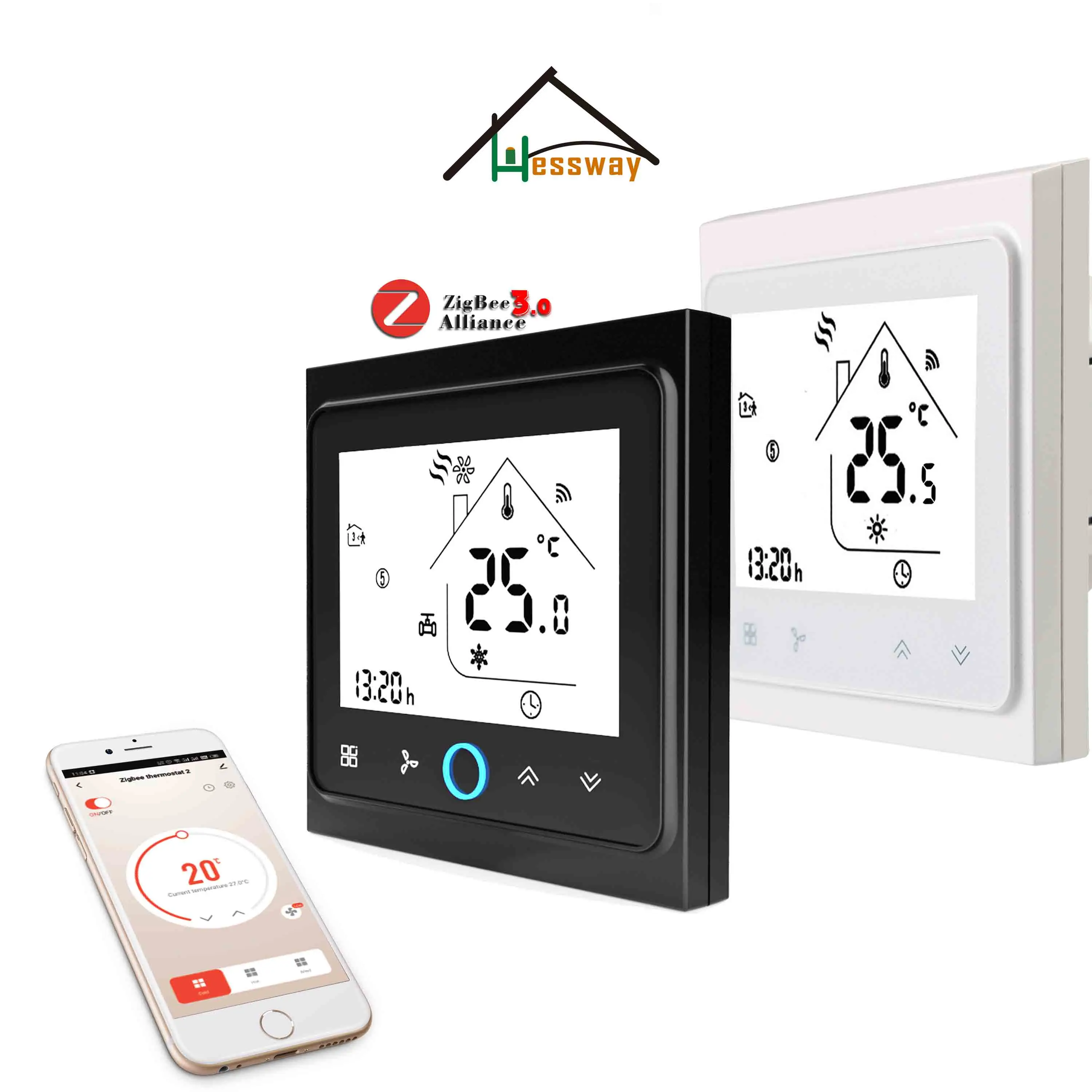 Термостат HESSWAY 2P4P с холодным нагревом Zigbee для комнатного регулятора температуры