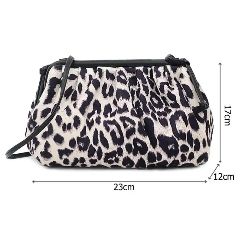 Женская модная плиссированная сумка мессенджер в форме облака на плечо женская