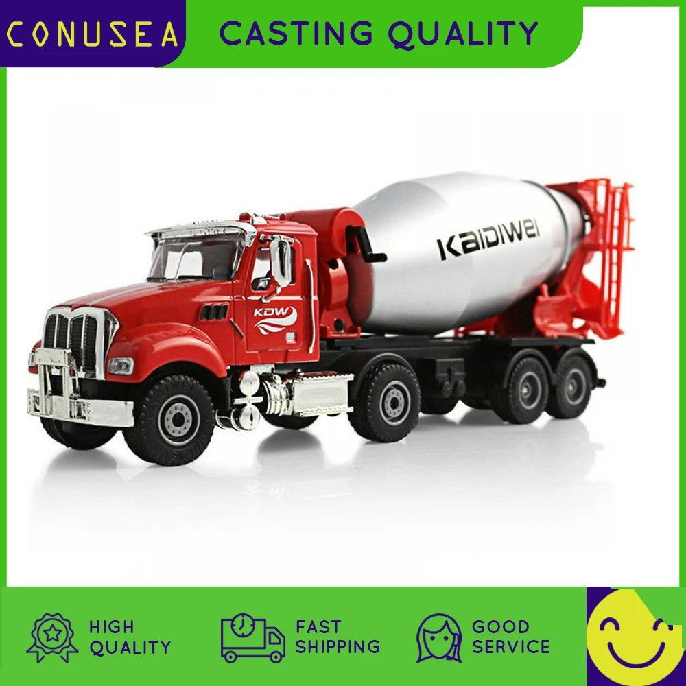 

Модель автомобиля в твердом переплете, из сплава, в масштабе 1:50, смеситель цемента, модель декоративная имитация, для детей, рождественские ...