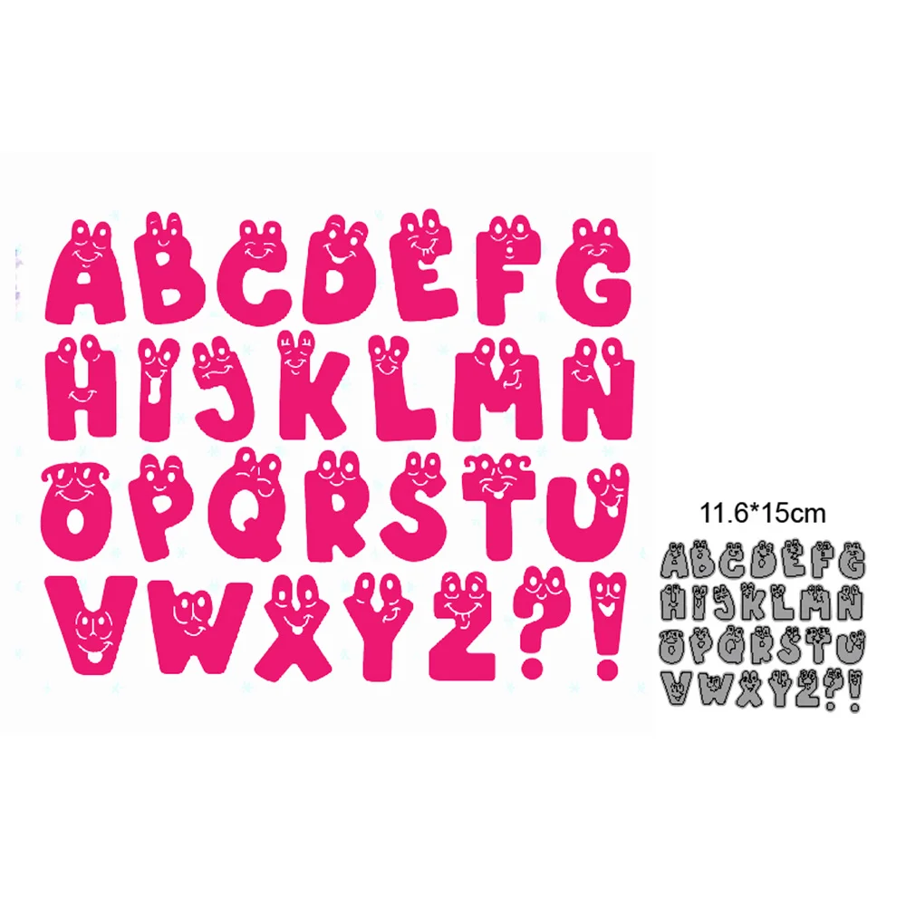 

Animals Alphabet Letters New 2021 Metal Cutting Dies for Scrapbook Paper and Card Making Decorative Embossing Die Cut Craft dies