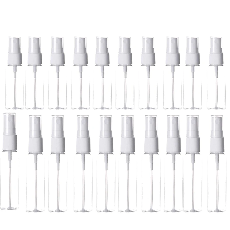 

20 Packs of Clear Plastic Fine Mist Spray Bottle,20Ml,For Essential Oils, Travel, Perfumes and More