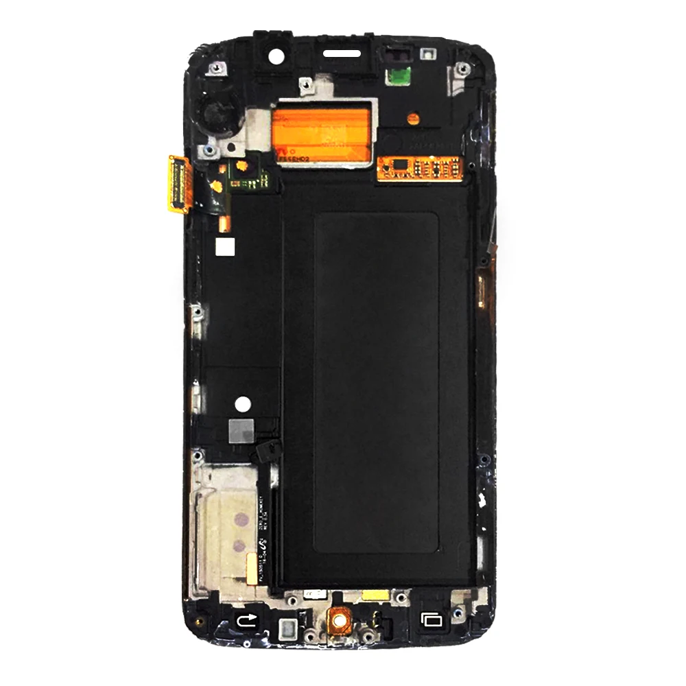 Супер AMOLED ЖК-дисплей для Samsung Galaxy S6 Edge G925 G925F G925A сенсорный экран с рамкой