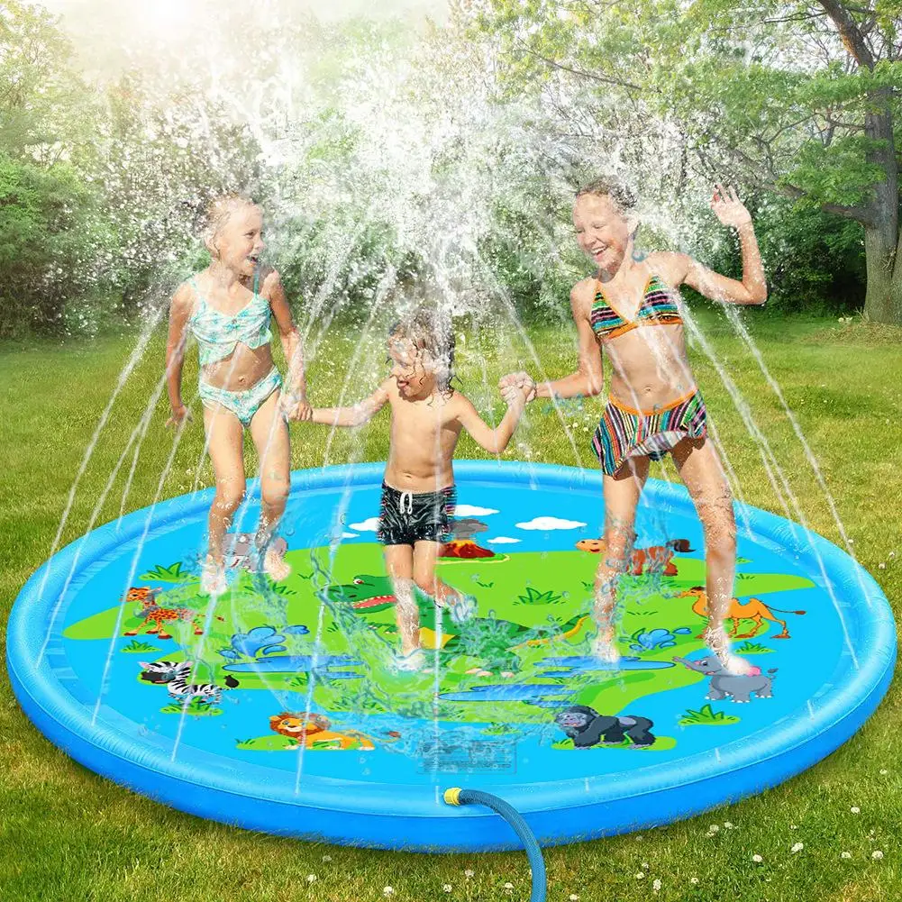 

Children's Inflatable Water Spray Pads Summer Play Toy Pad Outdoor Sprinkler Leisure Toys Children's Game Pad