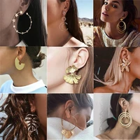 docona 9 styles bohemia gold star flower butterfly drop dangle earrings for women vintage metal alloy jewelry accessories %d1%81%d0%b5%d1%80%d1%8c%d0%b3%d0%b8