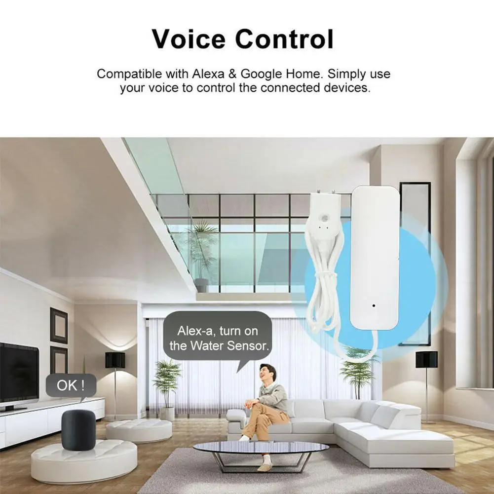 

Wi-Fi-датчик уровня воды для Alexa Home B9y9