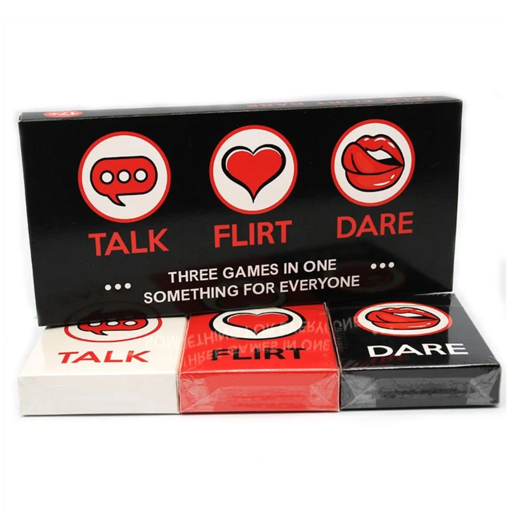 

Fun Couple Romantic Card Game Deck Talk Or Flirt Or Dare Cards 3 Games Cards Deck Lovely Gift For Couples