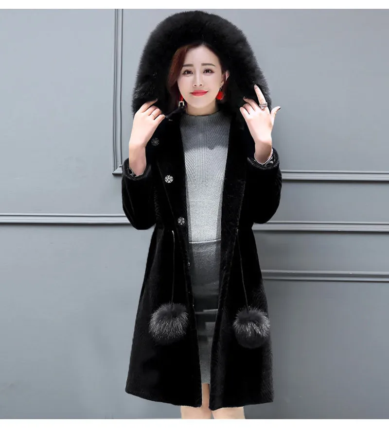 По сравнению с Размеры d зимний теплый капюшоном Большие размеры длинное