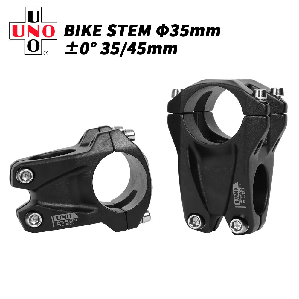 Шток велосипеда UNO MTB 35 мм зажим 0 градусов шток 35/45 короткий стопор высокопрочный