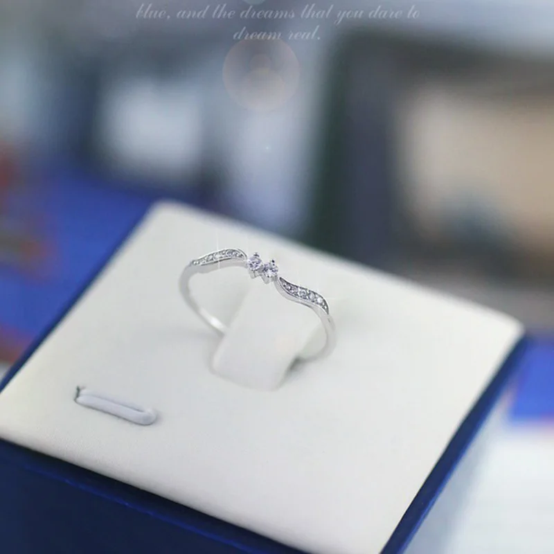 Thin Willow Leaf Crystal Finger Ring for Women Fashion Statement Jewelry Nice Party Gift Elegant Wedding Rings | Украшения и