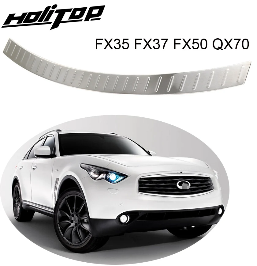 Задний бампер порога протектор задний багажник загрузки Накладка для Infiniti QX QX70 FX FX35 FX37 FX50 2009-2020304 нержавеющая сталь