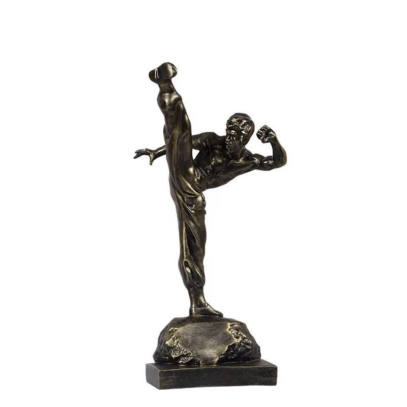 

Bruce Lee Character Sculpture Model Office Bedroom Room Desktop Decoration Creative Home Decoration Gifts