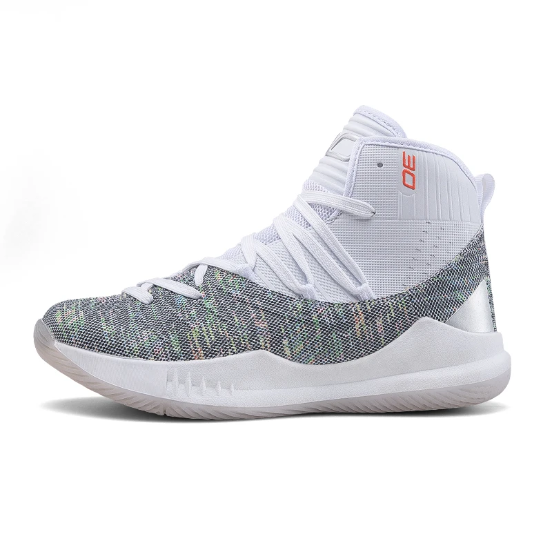 Sapato Masculino Hot Pu Cut-outs Sale Basketball Shoes Comfortable Top Training Boots Ankle Outdoor Men Sneakers Sport - Цвет: GREY COLOUR