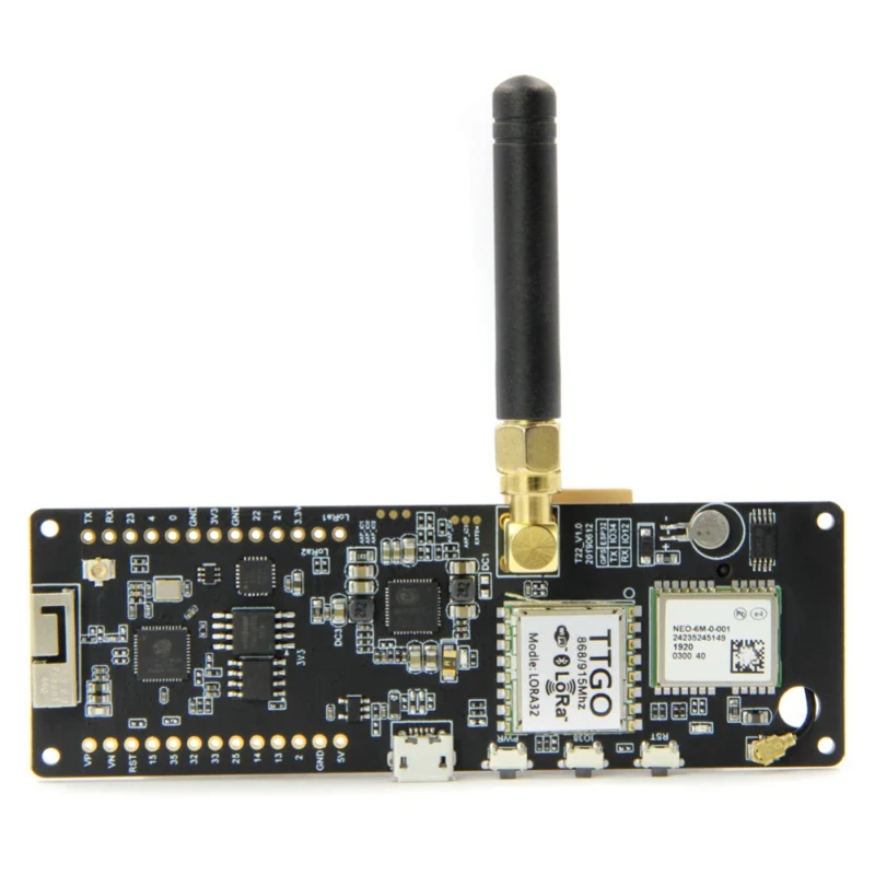 TTGO T beam V1.0 ESP32 433 МГц WiFi беспроводной модуль Bluetooth GPS NEO 6M SMA LORA 32 18650 Держатель