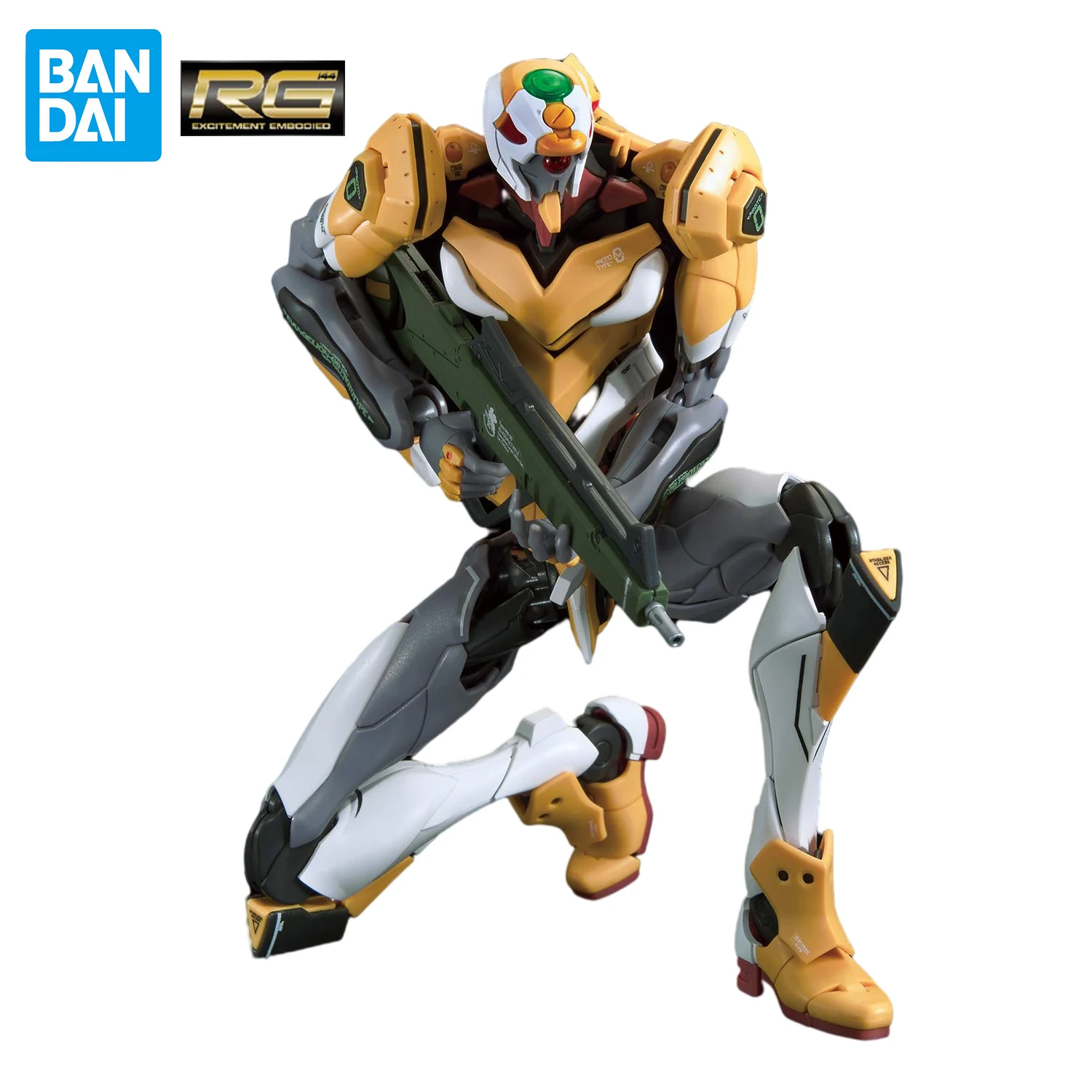 

Bandai Neon Genesis Evangelion Rg 1/144 Unit-00 Dx Positron Cannon Set Assemble Action Figure Collectible Model Toy Boy Gift