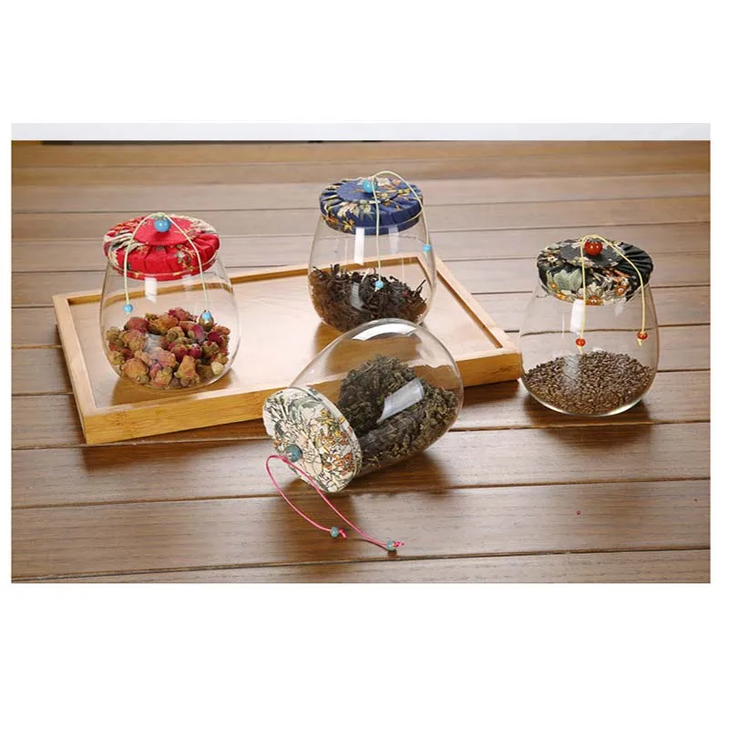 RSCHEF канистра деревянная крышка печать конфеты цветок чай банка случайный