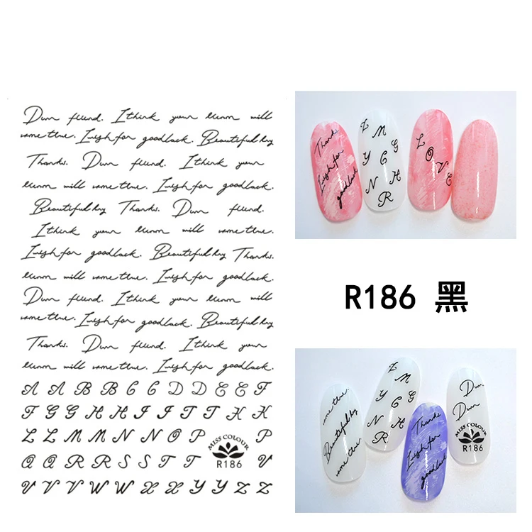 

3D наклейка для ногтей, линия геометрических букв, любовь, наклейка из фольги для ногтей, маленькие клейкие стикеры для маникюра, украшение д...