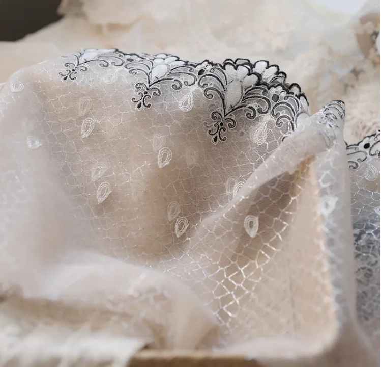 1 метр кожа цвет 2 слоя полиэстер кружевная отделка высокое качество свадебное