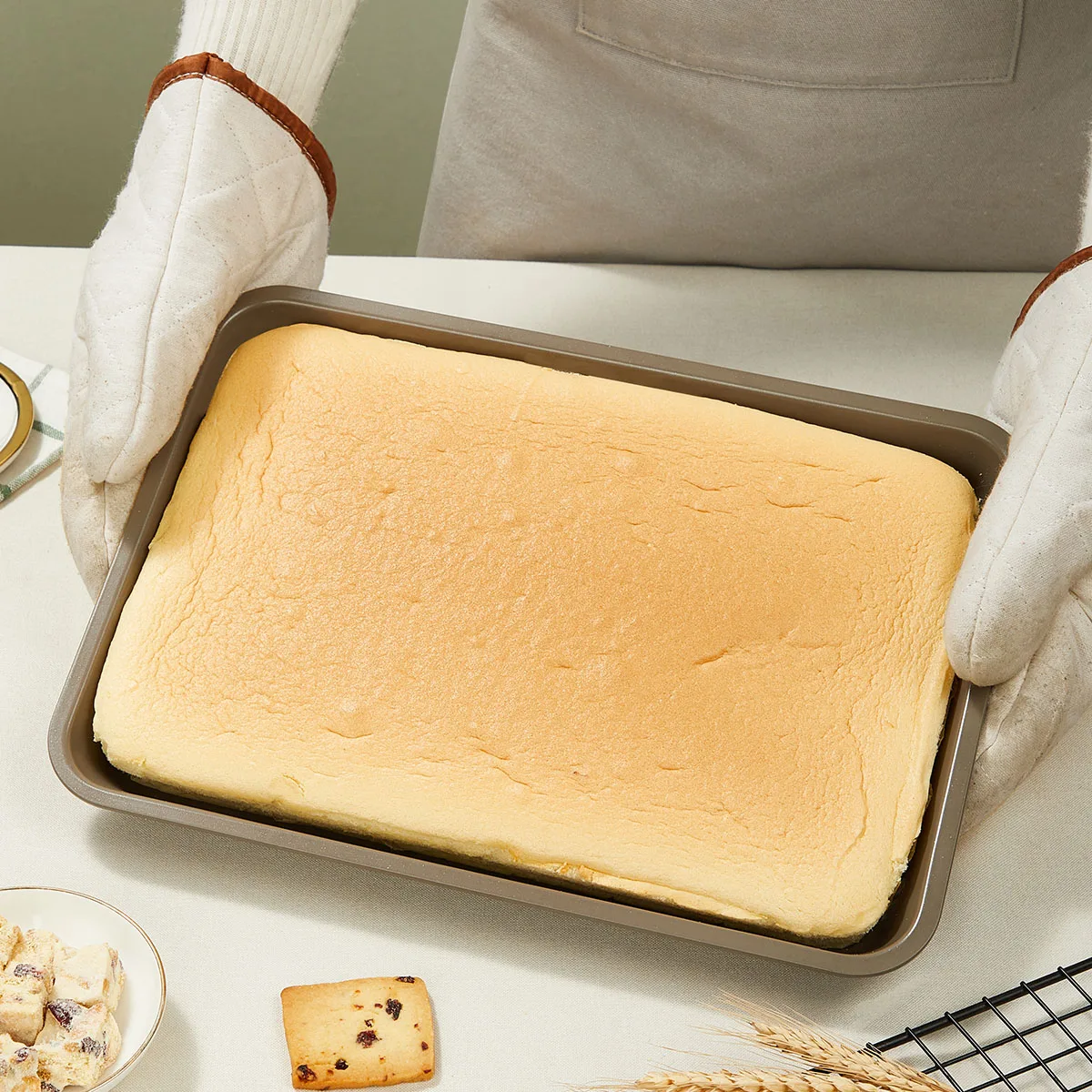 Антипригарная форма KING для выпечки противень прямоугольная кастрюля кухни 28/32/35