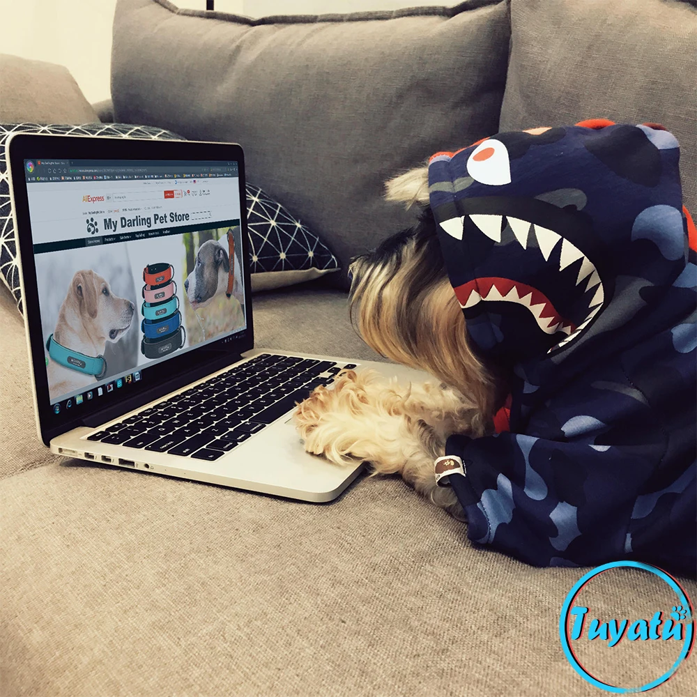 Толстовка с капюшоном для собак одежда маленьких и больших толстовка щенков