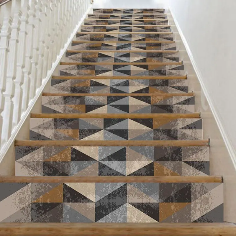 13 шт. съемный стикер для плитки 3D наклейка лестницы кухонная сделай сам декорация