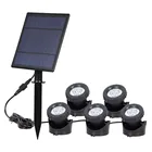 Сменный Светодиодный прожектор Thrisdar IP68 RGB на солнечной батарее, подводный точесветильник светильник льник для бассейна, фонтана, пруда, аквариума