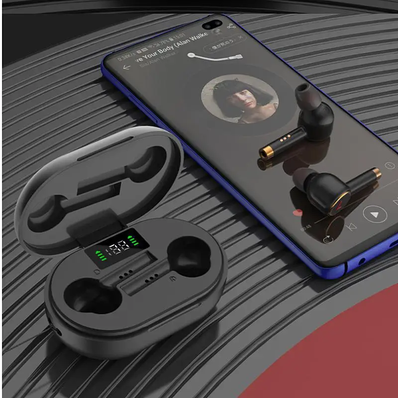 L2 Pro беспроводные наушники Bluetooth 5 0 спортивные с шумоподавлением зарядным боксом