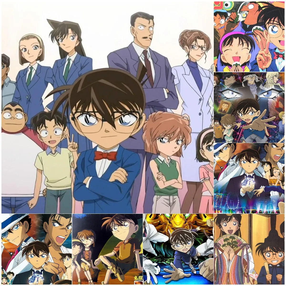 

5D Diamond Drawing Japan Embroidery Anime Large Diamond Painting Rhinestone Detective Conan Puzzles Wall Sticker Home Decoration
