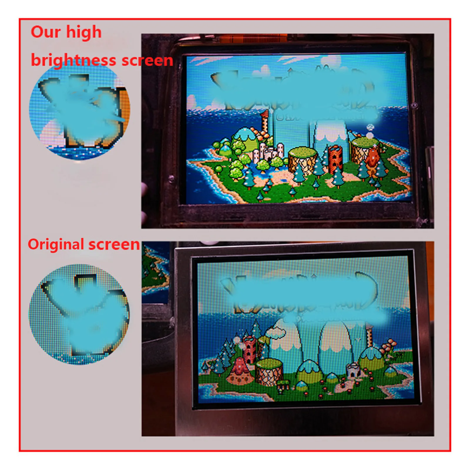 Замена IPS ЖК-экран игра консоль Nintendo GBA Регулируемая яркость сенсорный для GameBoy |