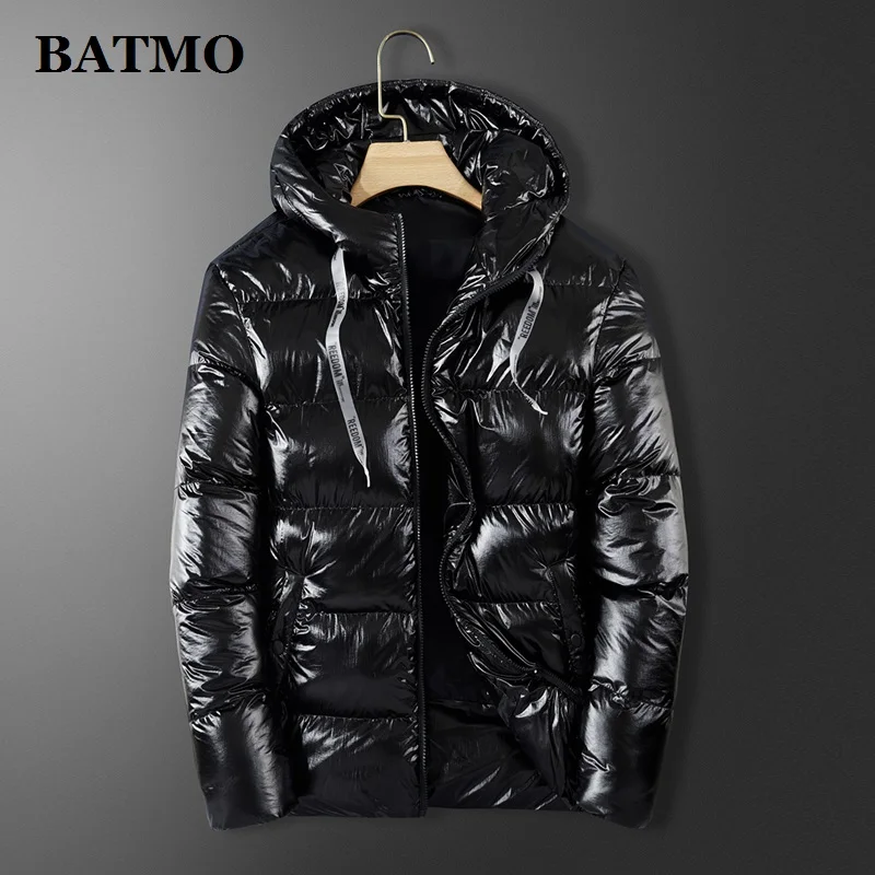 

BATMO 2020 New arrival Men Winter Warm USB Heating Jackets Smart Thermostat Hooded Heated Clothing Waterproof Warm Jackets 050