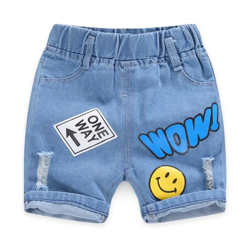 Шорты джинсовые для мальчиков с принтом х/б|Джинсы| |