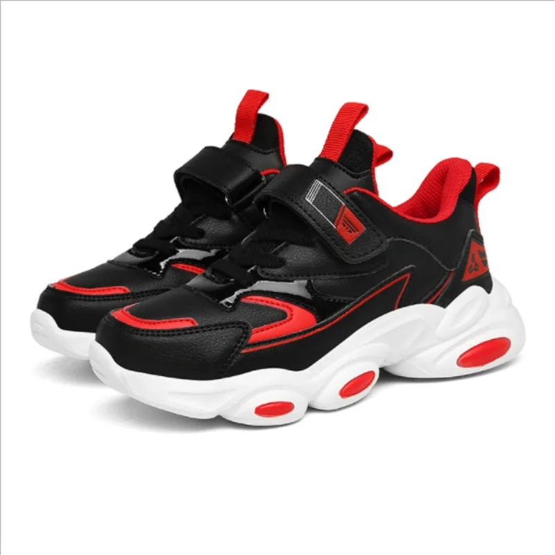 

Spring and Autumn New Kids Shoes Boys Fashion Lightweight Sneakers Girl Leather Anti-slippery Pink All-match Casual Shoes