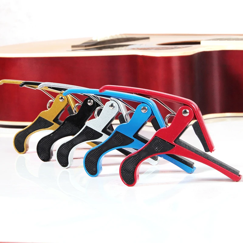 FLOFAIR Musical Accessories Classical Folk Acoustic Guitar Variable Clamp Electric Guitar Shift Clamp Variable Clamp Capo Colors