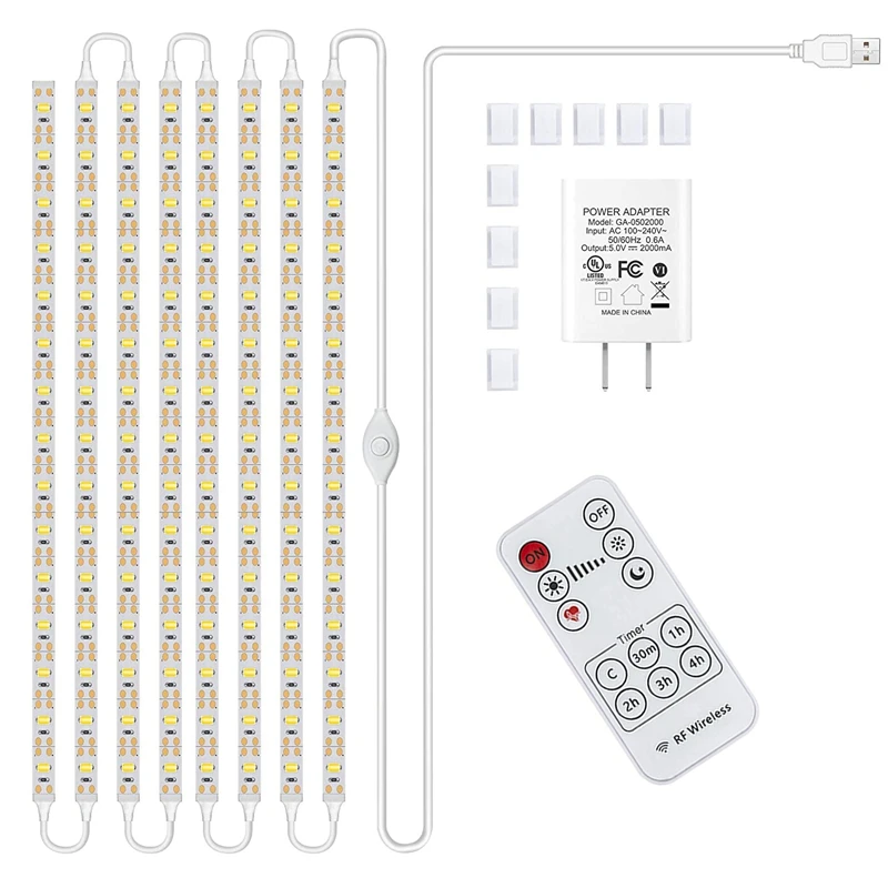 Комплект осветительных приборов для шкафа 8 шт. приклеивается в любом месте