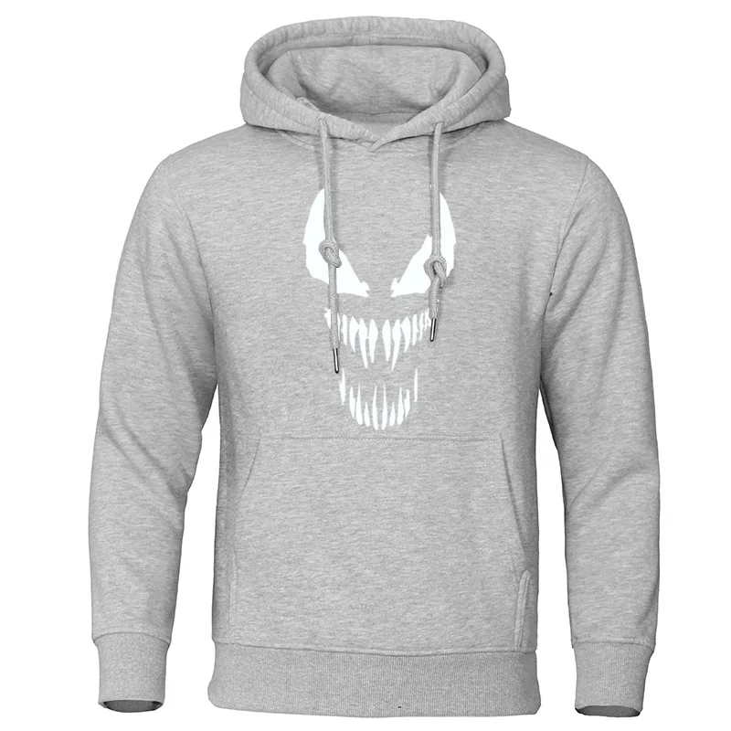 Venom, Мужская толстовка,, Осенние хлопковые пуловеры, крутые, с принтом комиксов, Мужская одежда, аниме, высокое качество, Брендовые мужские толстовки, свитшоты - Цвет: gray 5