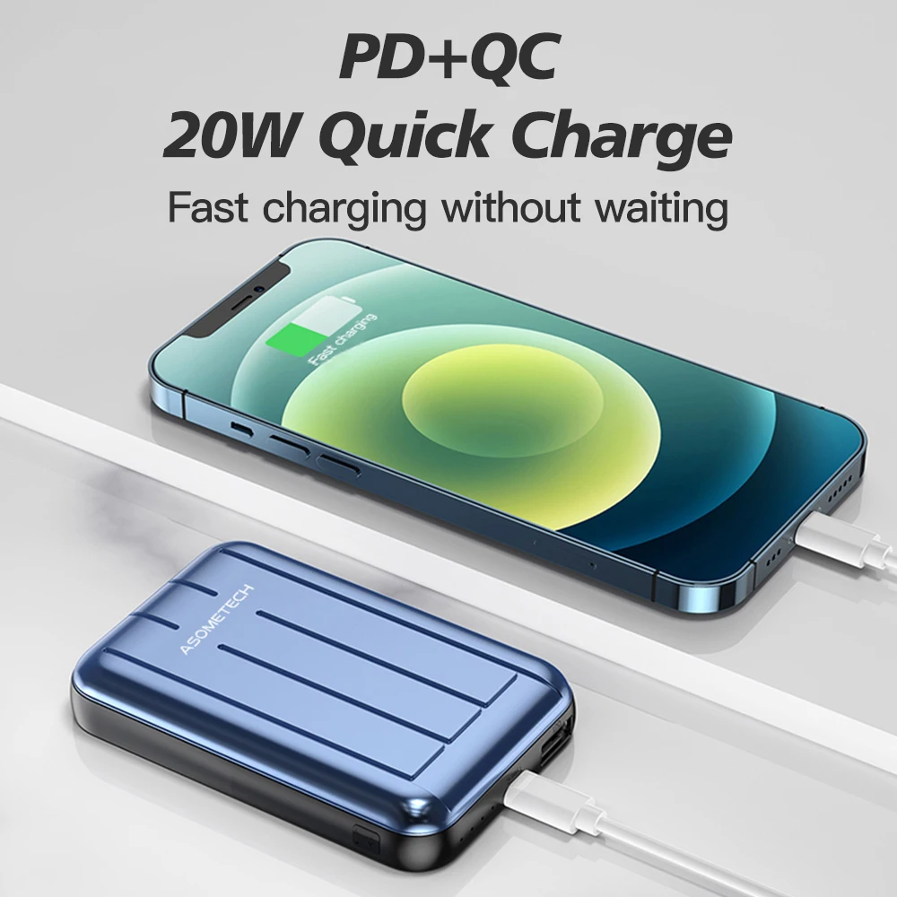 

15W Magnetic Wireless Power Bank 5000mAh for iPhone 12 Pro Powerbank Fast Charge Portable Charger Poverbank External Battery