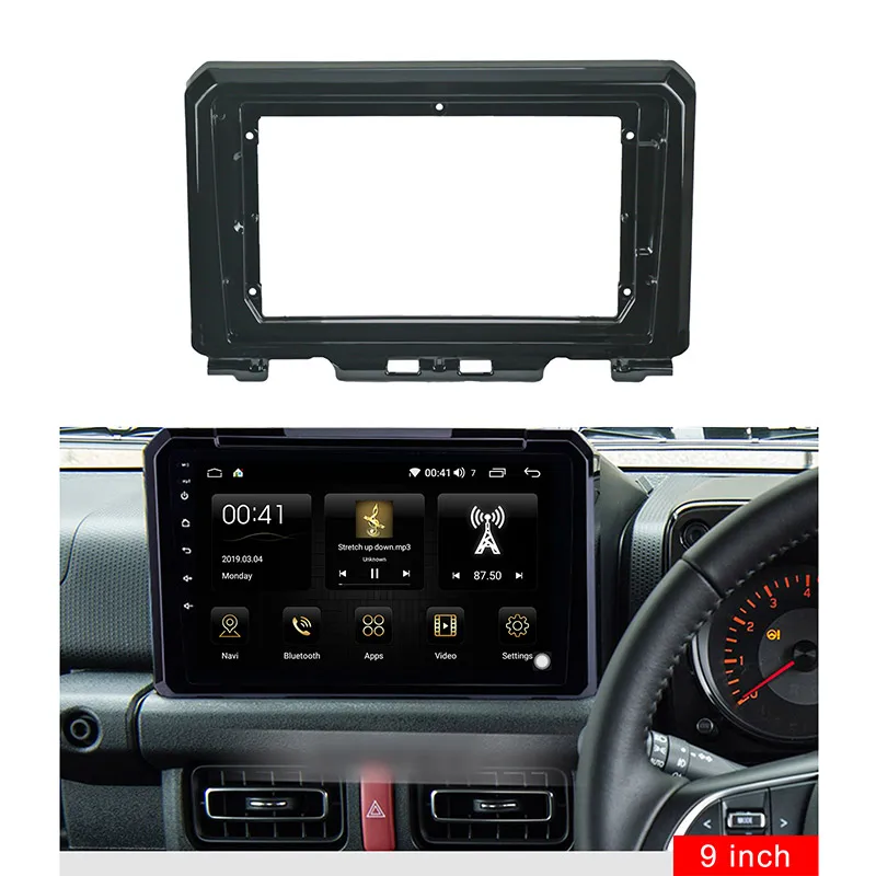9 дюймовая Автомобильная фасция для SUZUKI Jimny 2015 2019 стерео двойная Din Dvd рамка