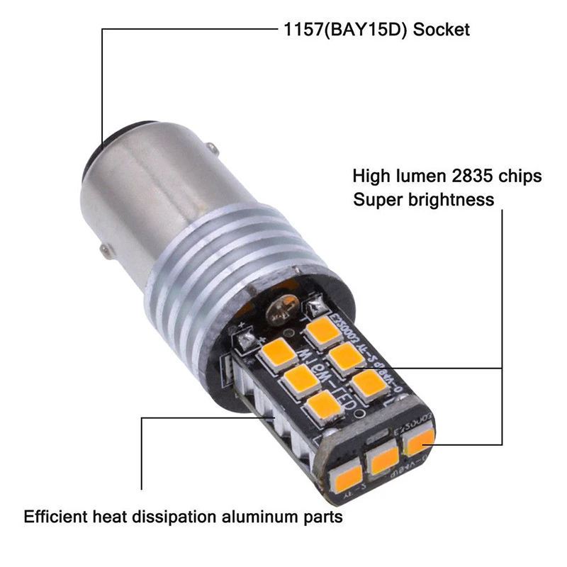

Led Car Light Light Bulb Lighting Reverse Backup 2835 SMD LED 1156 P21W Ba15s
