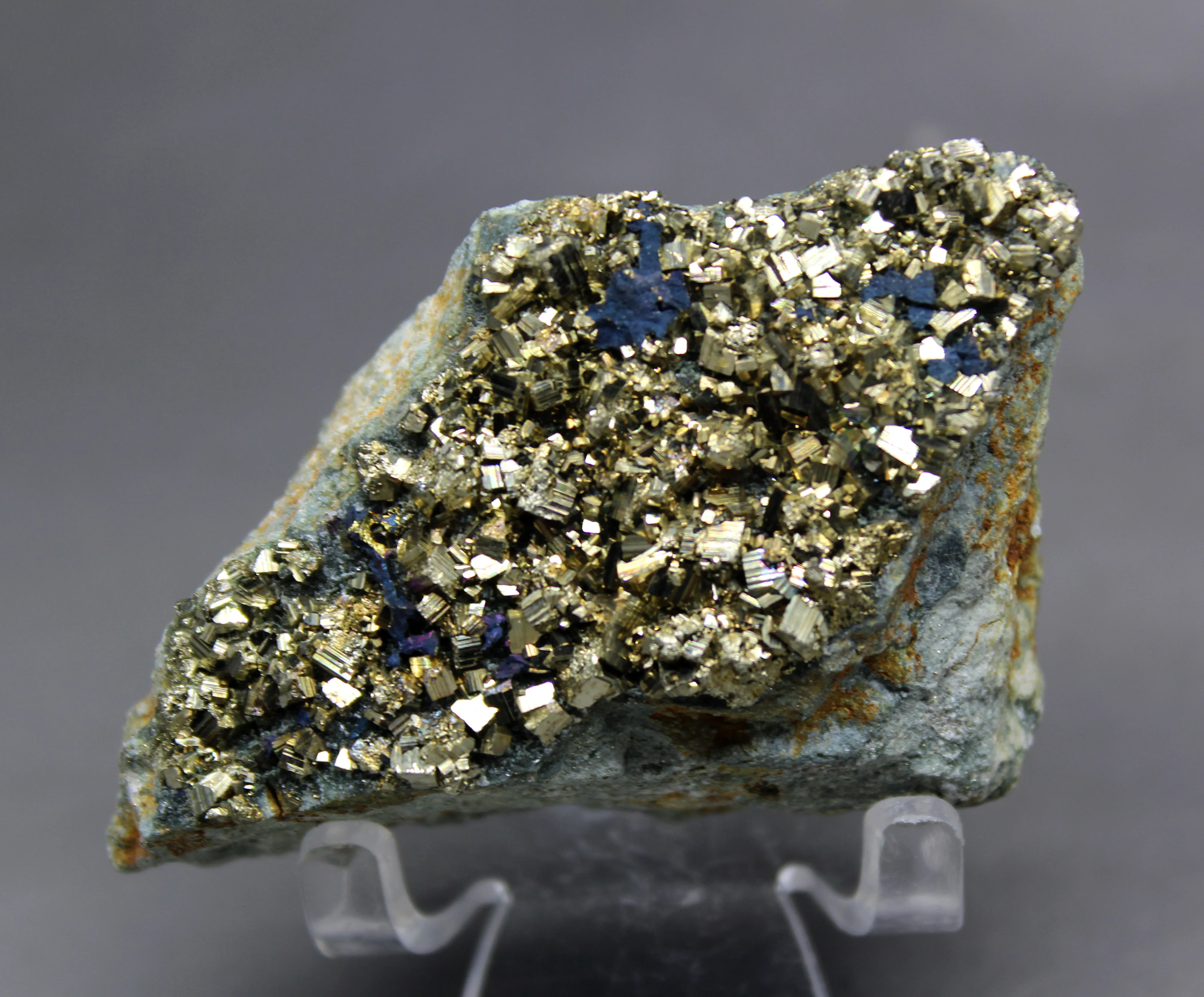 132 г натуральный Блестящий pyrite образцы минералов Crystals and камни лечебные
