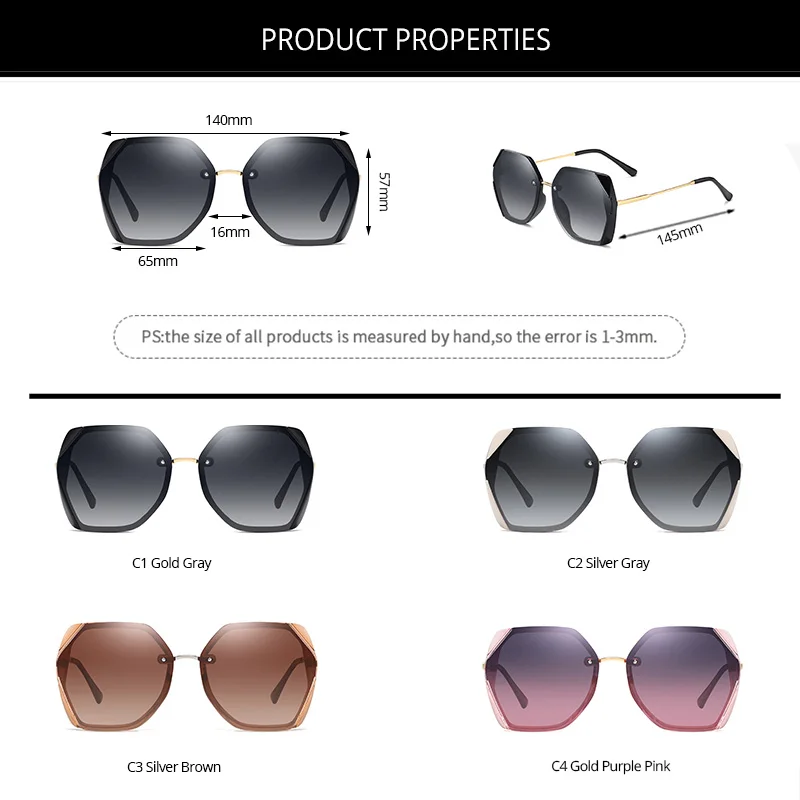 COASION квадратные поляризационные солнцезащитные очки женские роскошные