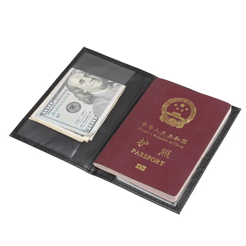 

Russian Passport Covers International Standard Card Holder ID Men Passport Cover Travel Ticket Folder Card Bag
