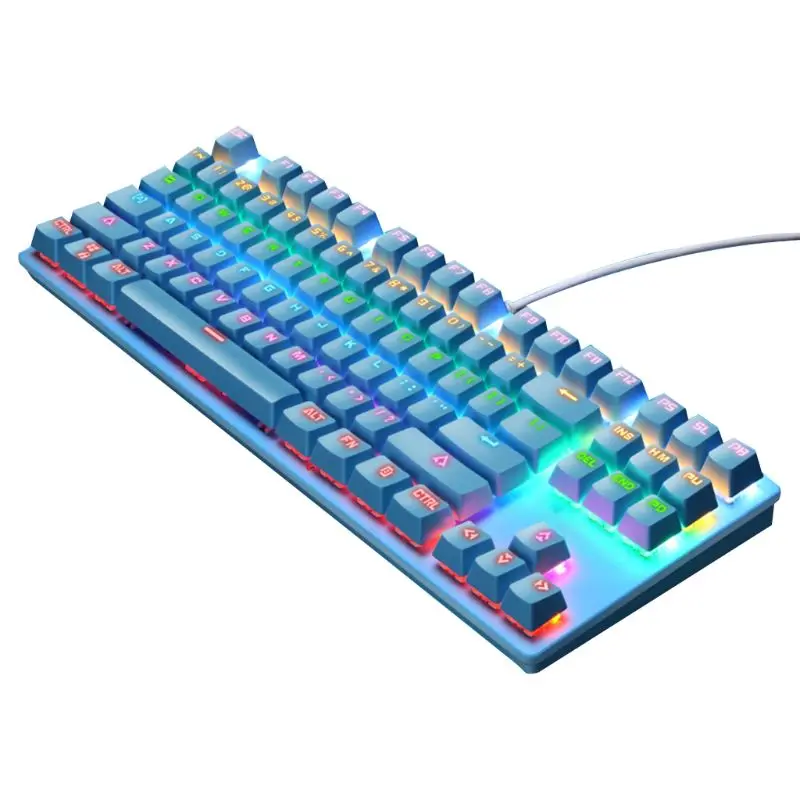 

Клавиатура игровая Механическая Проводная с RGB-подсветкой, 87 клавиш