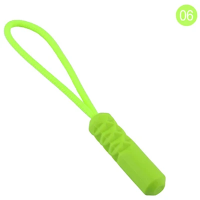 Fluorescent yellow 10 шт молния Веревка пластиковая молния тяга с ремешком для рюкзака спортивный костюм одежды аксессуары молния Веревка для одежды - Цвет: Fluorescent yellow