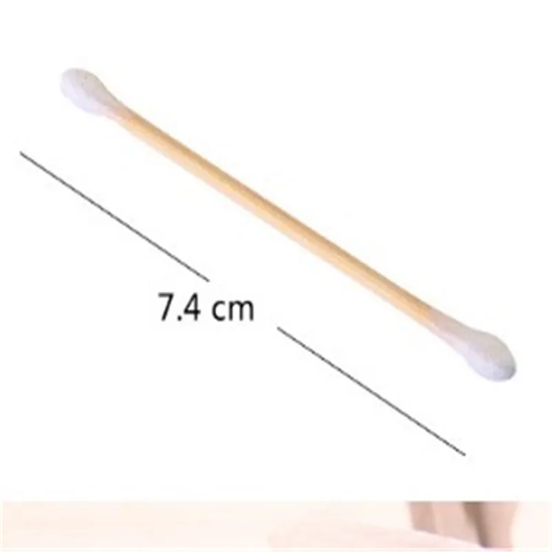 2 пакета (ов) двойной головкой ватный тампон Для женщин макияжа ватные палочки