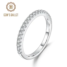 Gem балетки 925 стерлингового серебра Половина Вечность