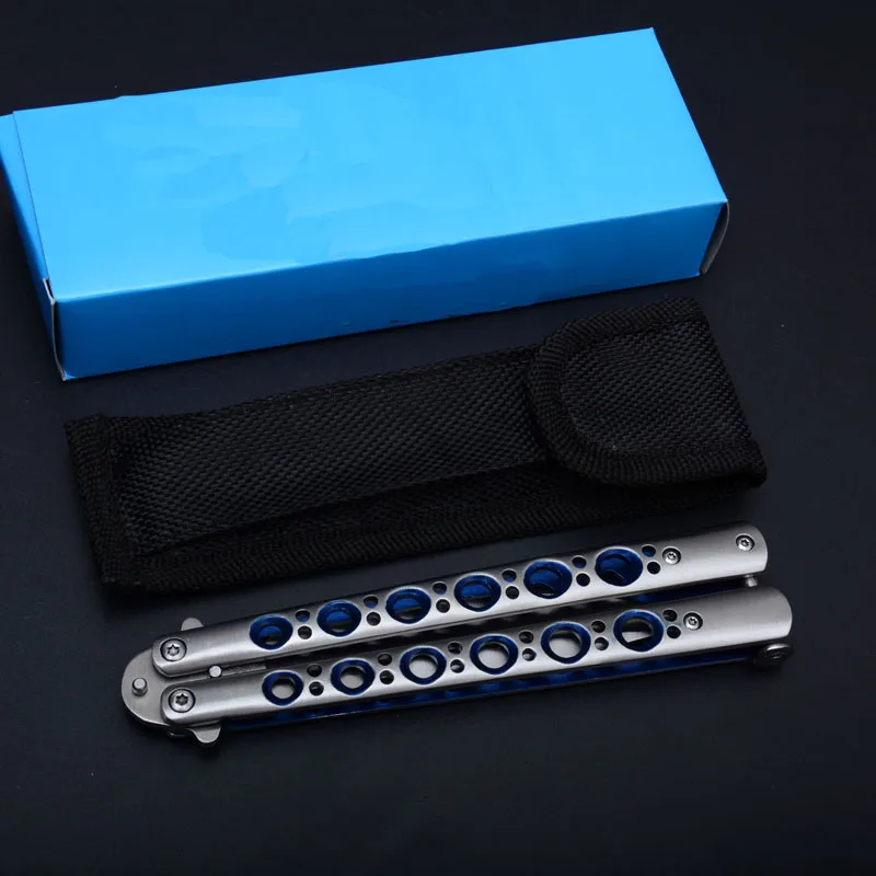 Модный Складной Карманный Походный нож без края для тренировок на открытом