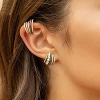 sederyla 2020 new fashion daisy stud earrings ins hyperfire sweet women bridal pearl cubic zircon jewelry wholesale for party