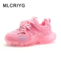 new autumn kids sport sneakers children green running shoes baby girls brand casual sneakers boys mesh chunky sneakers trainers