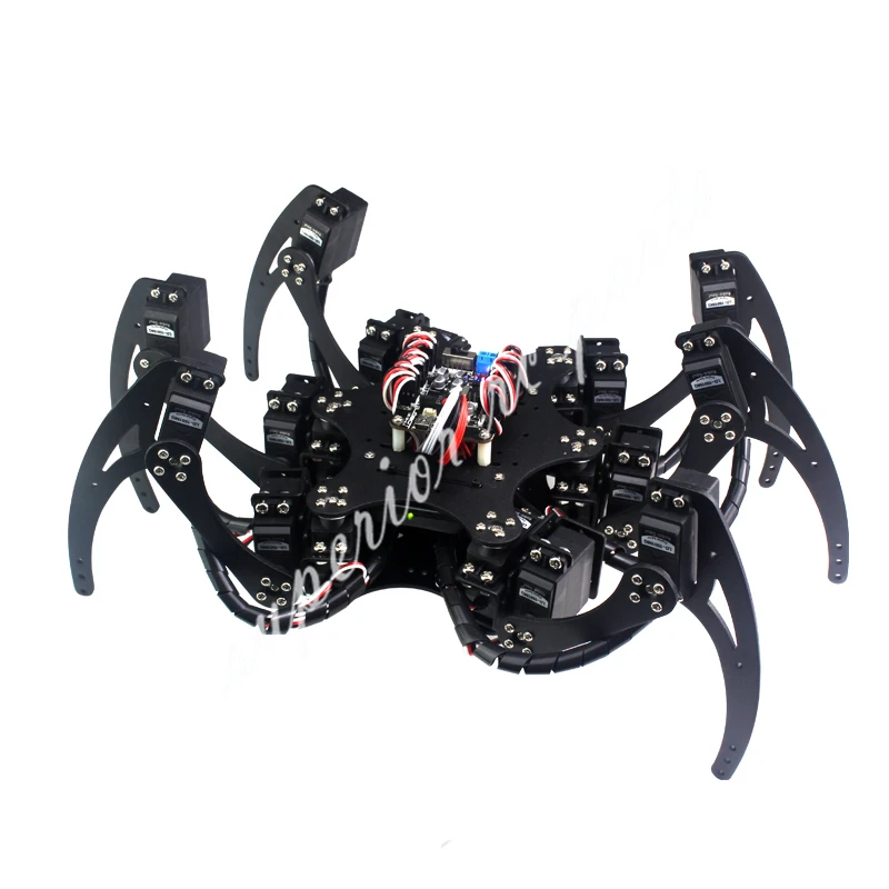 18 DOF алюминиевый шестигранный паук Шесть 3DOF ножек комплект рамы робота с
